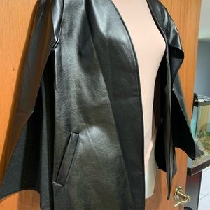 Black leather shawl/cape *never worn*